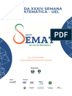 Anais - XXXIV Semana Da Matemática UEL