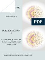 PERTEMUAN 4-1 Atom, Molekul Ion