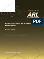 AD1032459 Methods For Analysis and Simulation of Ballistic Impact