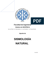 Sismologia Natural - Teoria - 2023