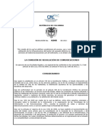 Resolución CRC 4245 de 2013