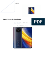 Poco x3 Manual