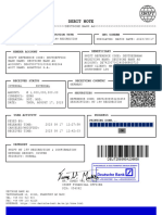 Debit Note Swift Mt199 Redirection and Confirmation 1,000,000,000.00