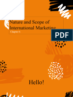 Nature and Scope of International Marketing