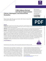 Fat Graft Enhanced With Adipose-Derived Stem Cells in Aesthetic Breast Augmentation Clinical, Histological, and Instrumental Evaluation