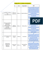 Programación Tutorias Escenario 1 y 2