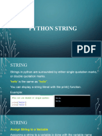 Python Basic Syntax String