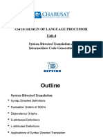 Unit 4 Syntax-Directed Translation & Intermediate Code Generation