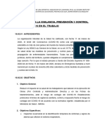 8.2 Plan para La Vigilancia, Prevención y Control de Covid-19