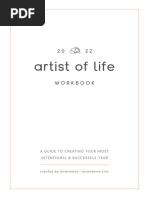 2022 Artist of Life Workbook - Interactive (Peach)