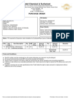 Tufail Chemical & Surfactant: Purchase Order