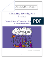 Chemistry Investigatory Project