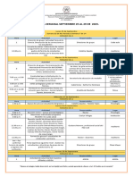 Agenda Semanal Septiembre 25 Al 29 de 2023