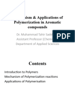 Lecture 23-25 Mechanism and Applications of Polymerization in Aromatic Compounds