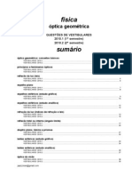 Física - Óptica Geométrica Questões de Vestibular 2010