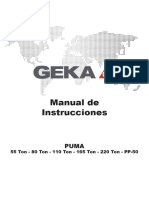 GEKAshop PUMA Series Manual Instrucciones