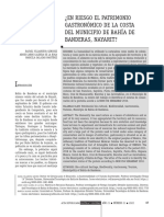 ¿En Riesgo El Patrimonio Gastronómico de La Costa Del Municipio de Bahía de Banderas, Nayarit?