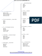 1 - English Level Test Elementary 1a PDF