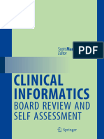 Clinical Informatics Board Review and Self Assessment