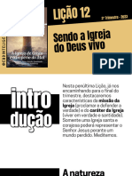 Lição 12 - Sendo A Igreja Do Deus Vivo - Ebd Inteligente