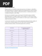 Combustibles, Poder Calorifico e Impacto Ambiental, Partes de CE