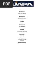 Tarea 6 de Legislacion Comercial