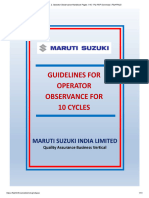 MSIL Operator Observance Handbook