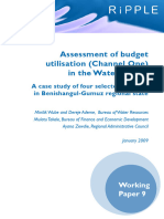 WP9 Budget Utilisation Assessment