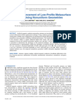 Bandwidth Enhancement of Low-Profile Metasurface Antenna Using Nonuniform Geometries