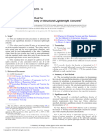 Determining Density of Structural Lightweight Concrete: Standard Test Method For