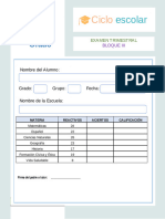 Examen Trimestral 5grado Bloque III 2022 2023