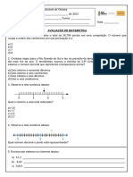 Avaliação Matemática Bimetral