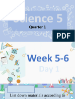 Science 5: Quarter 1