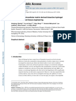 Human Amnion Extracellular Matrix Derived Bioactive Hydrogel For Cell Delivery and Tissue Engineering