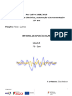 Material de Apoio Às Aulas: Disciplina: Física e Química