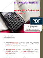 Regression and Correlation Analyses - 1