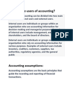 Who Are The Users of Accounting