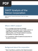 SWOT of Petron