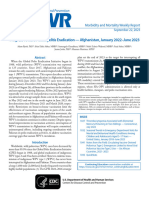 Progress Toward Poliomyelitis Eradication - Afghanistan, January 2022-June 2023