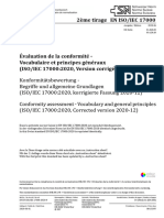 ISO - IEC 17000 2020 - FR - Evaluation de Conformité - Vocabulaire