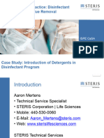 Case Study Introduction of Detergents Disinfectant Rotation, Residue Removal 2018