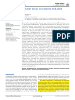 2012, Neuroscience of Human Social Interactions and Adult Attachment Style