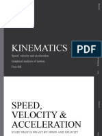 Speed, Velocity and Acceleration