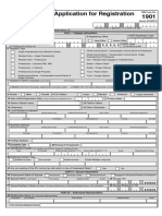 BIR Form No. 1901 Application For Registration