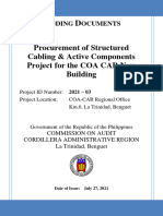 Procurement of Structured Cabling Active Components Project For The COA CAR New Building