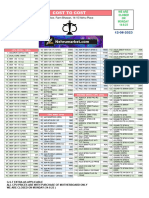 Cost To Cost Pricelist August 2023