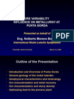 Ore of Punta Gorda (N. Moreno B.)