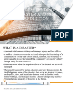 Understanding Disaster and Risk Reduction