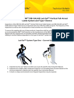 Inspection Periods 3M™ DBI-SALA® Lad-Saf™ Vertical Fall-Arrest Cable System and Type 1 Device