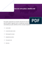 Situación Financiera de Corto Plazo. Análisis Del Instrumental